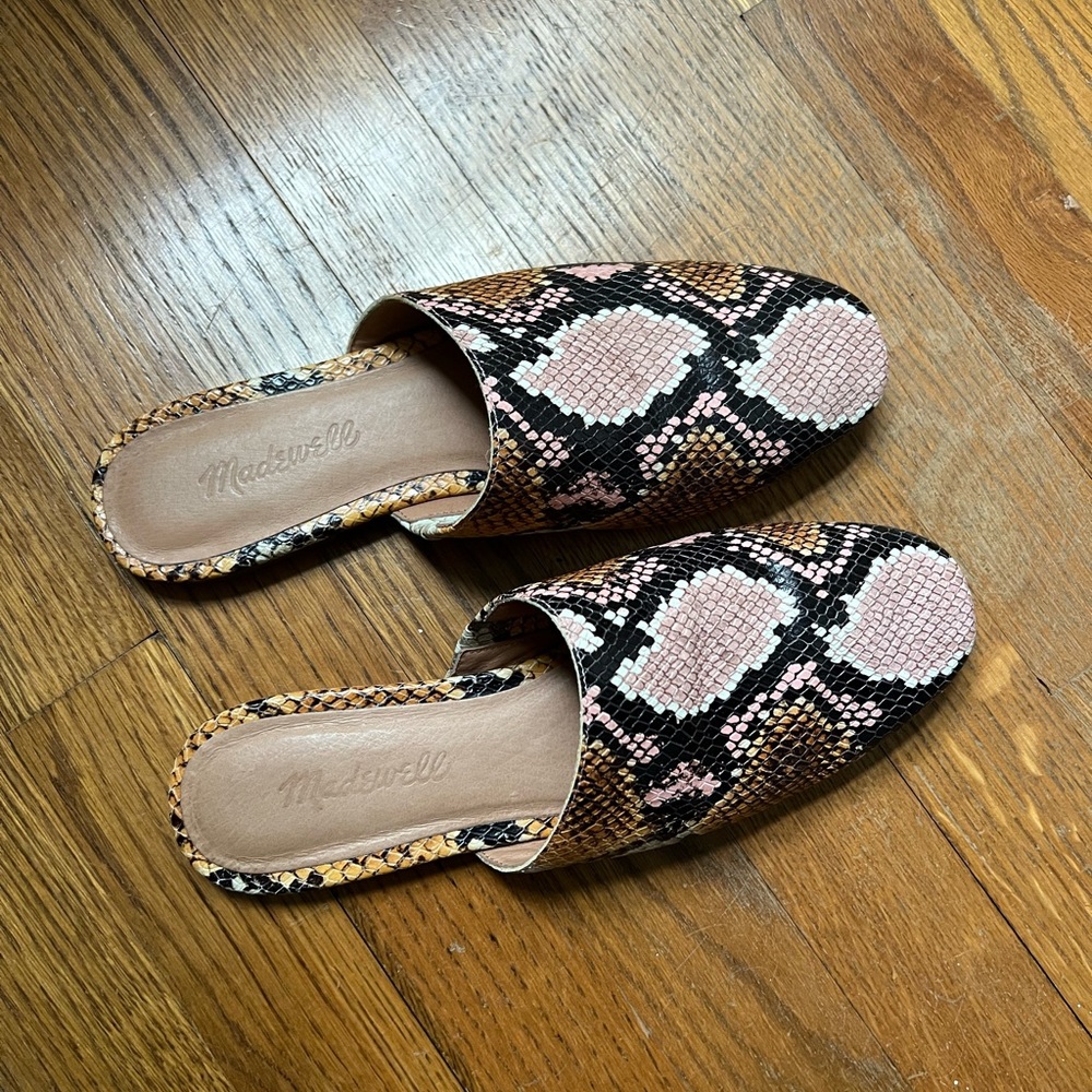 Madewell mules. Size 7.5.  Excellent condition.